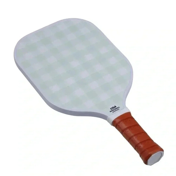 NWT Double Sided Pickleball Paddle - Mint
Gingham/Blue Stripe - Picture 2 of 8